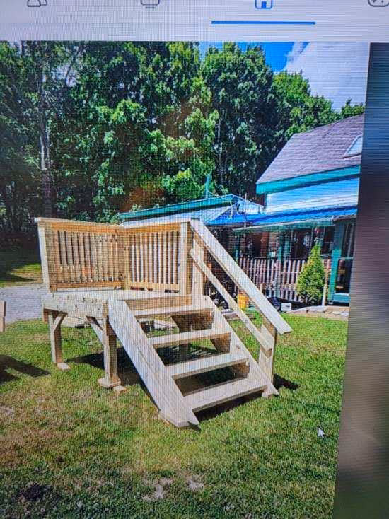 build an 8x16 pressure treated deck