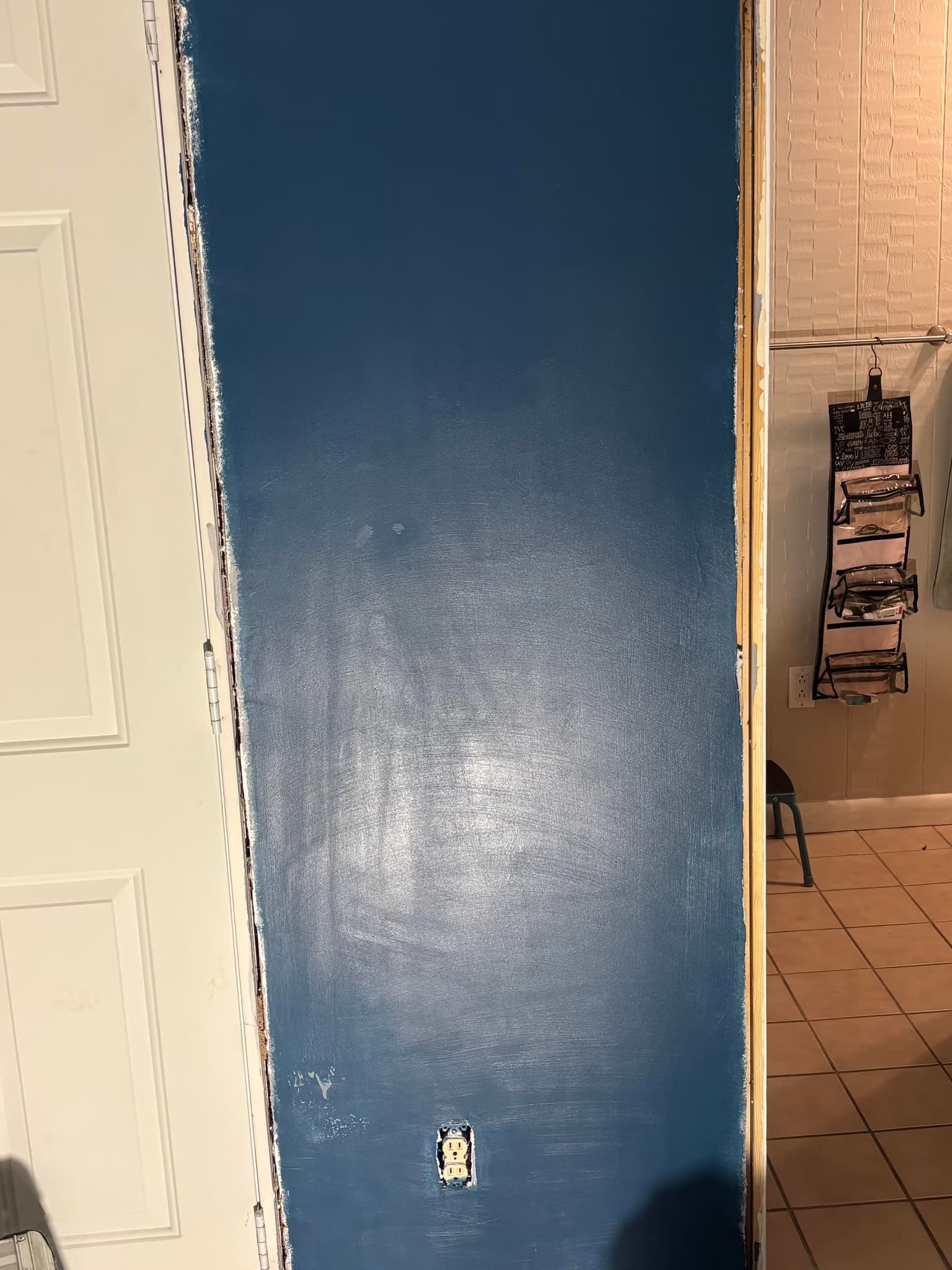 resurface 50 sqft of peeled drywall