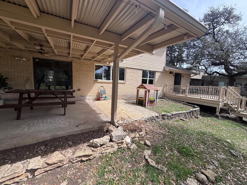 pour a new concrete patio and overlay existing slab