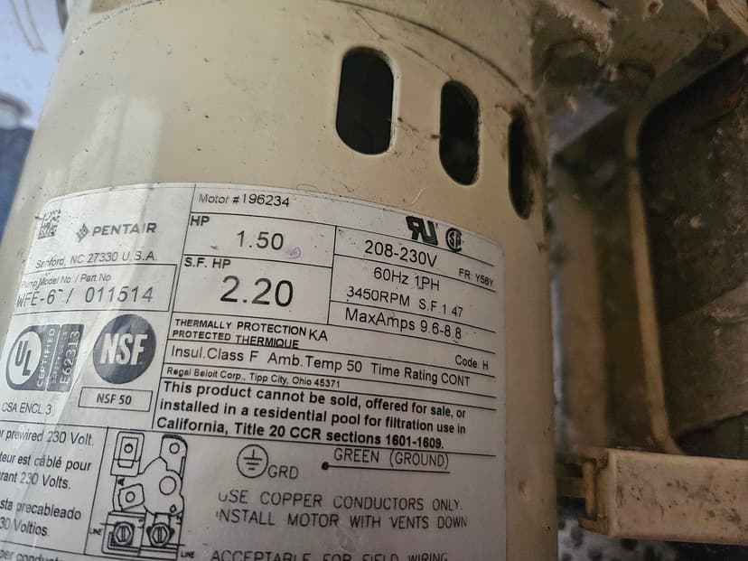 replace the pool pump with a jandy flopro