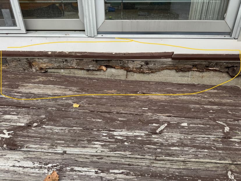 replace a section of deck and install a new vinyl fence