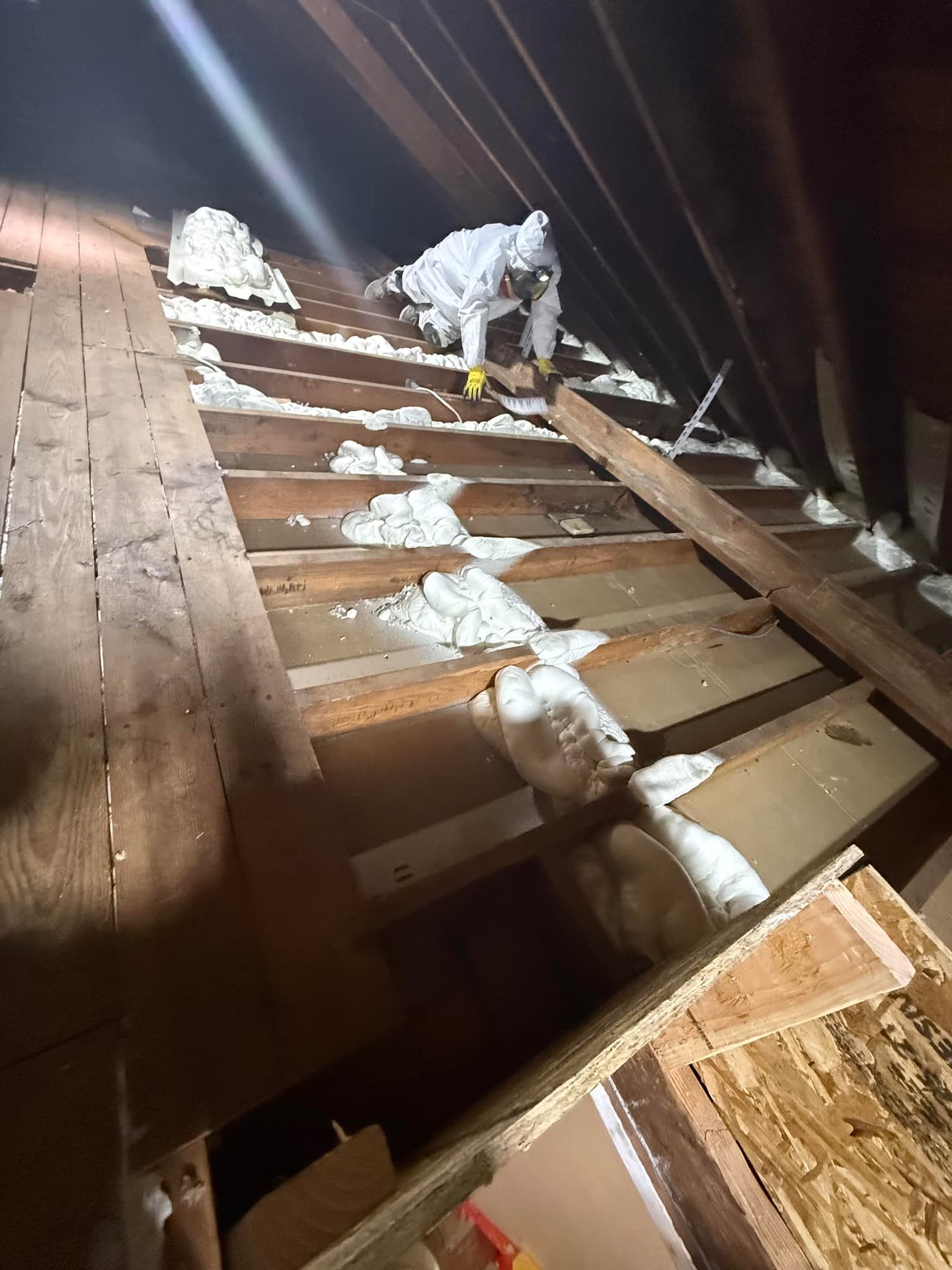 air sealing, rim joist spray foam, and R-60 attic insulation (without duct sealing)