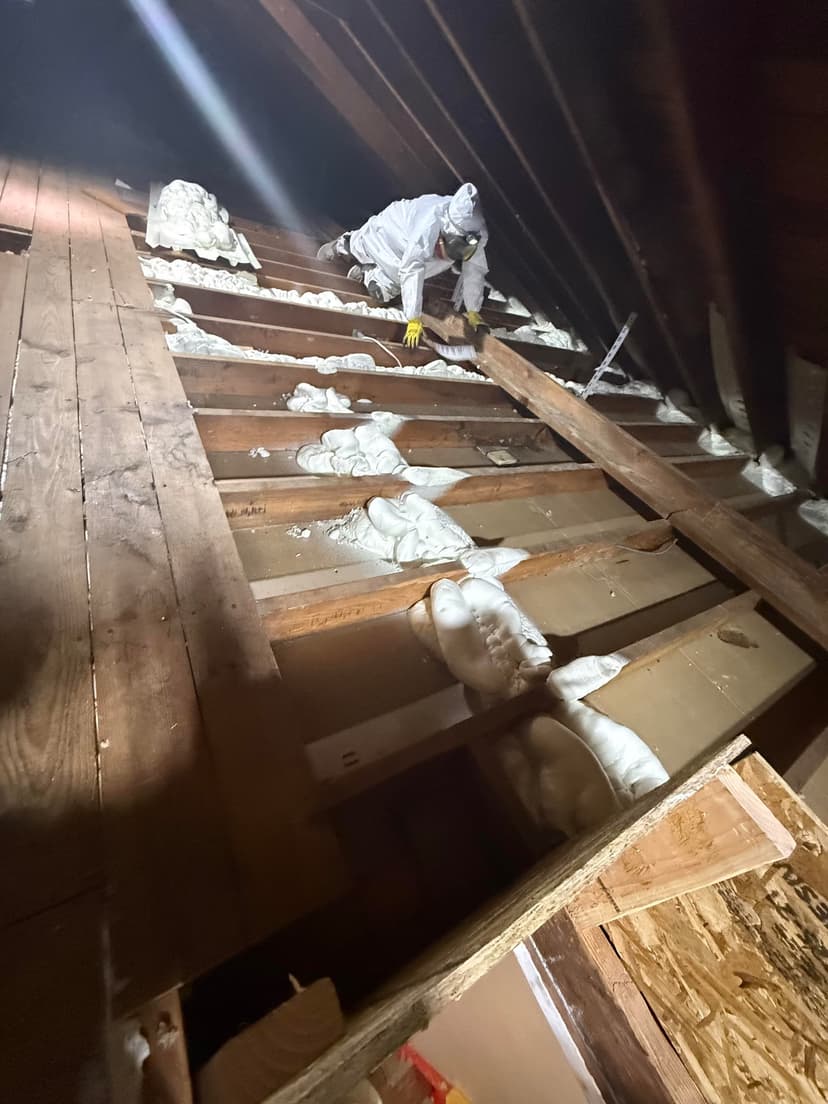 air sealing, rim joist spray foam, and R-60 attic insulation (without duct sealing)