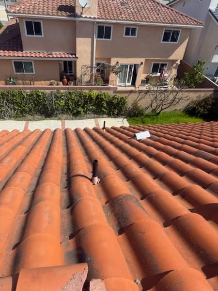 repair roof with existing tiles