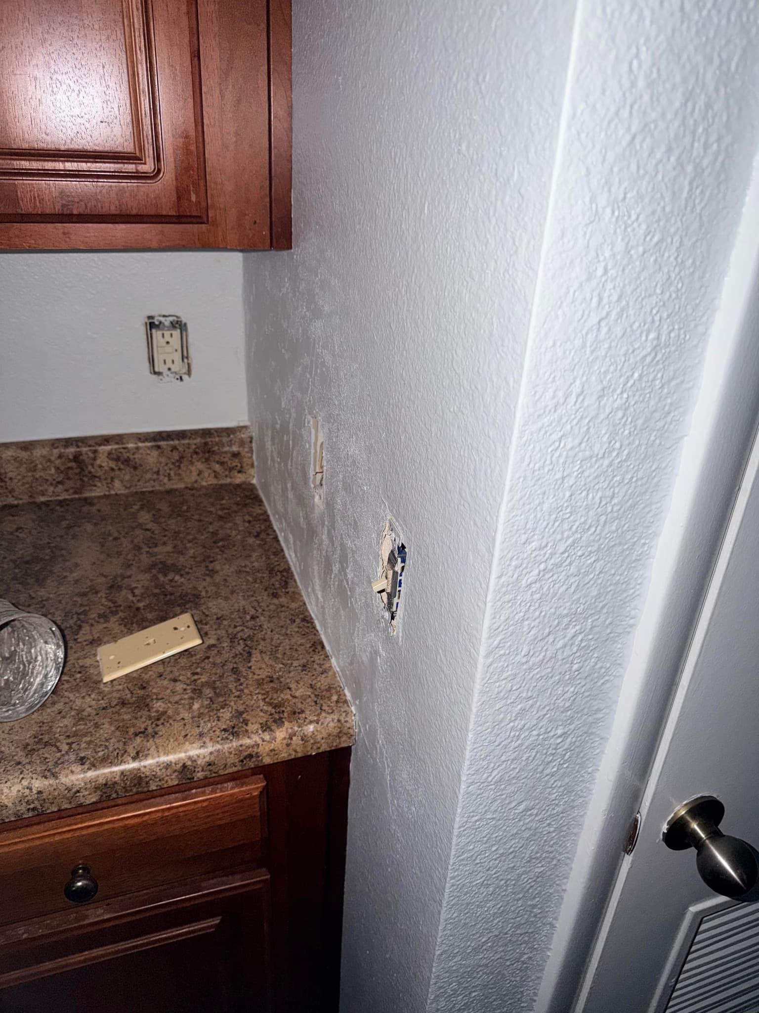 repair a couple sq feet of missing drywall