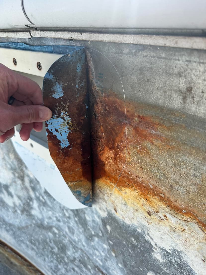 install a foam product to prevent pool rust