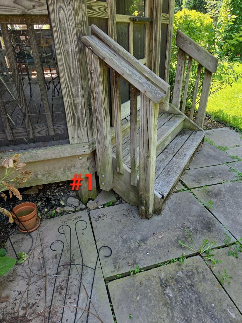 install a French drain around support beams