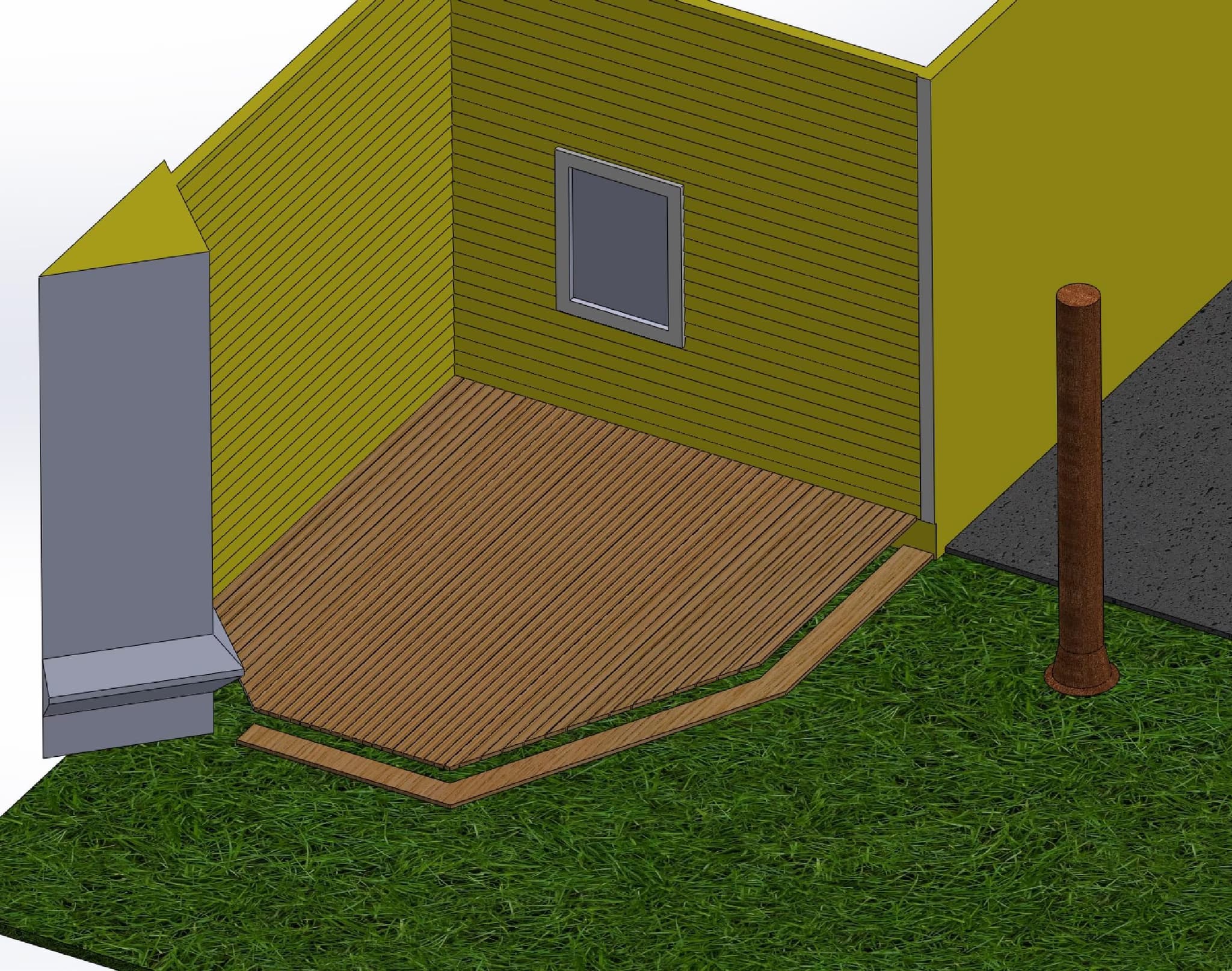 build a free-standing composite deck