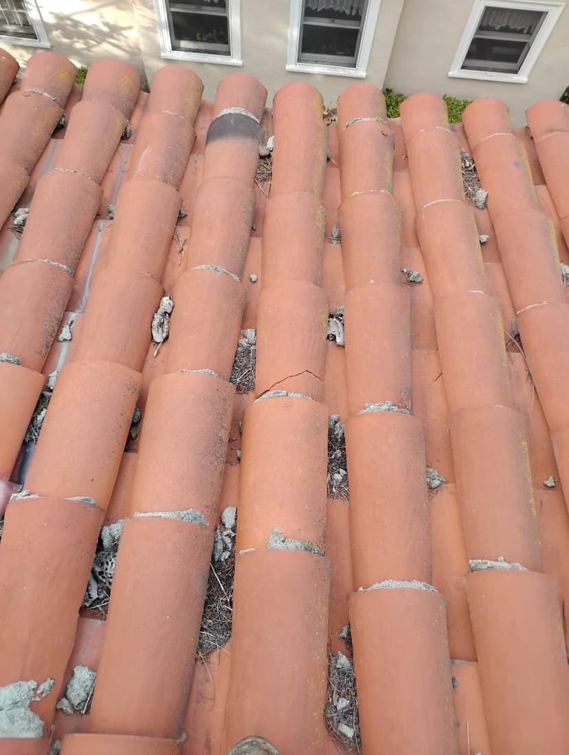 repair a ceramic Spanish tile roof