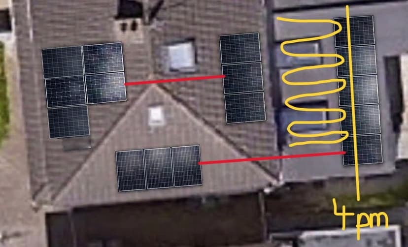 install 16 aiko 475w panels with a solis s6 hybrid inverter and partial optimizers