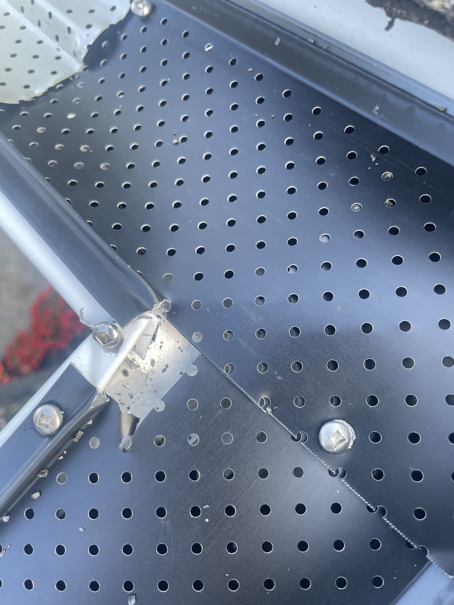 install two 47-foot gutters with two 90-degree angles