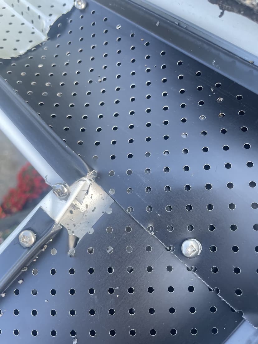 install two 47-foot gutters with two 90-degree angles