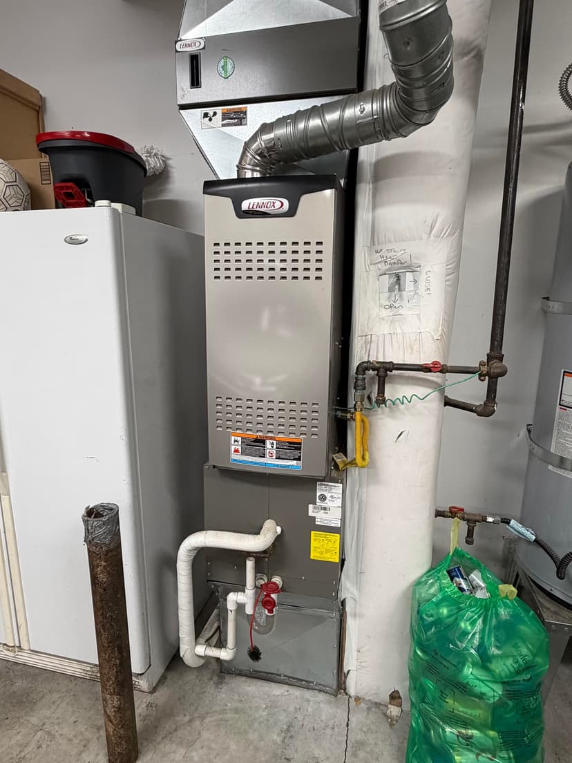 replace evaporator coil under warranty and retrofit furnace stack