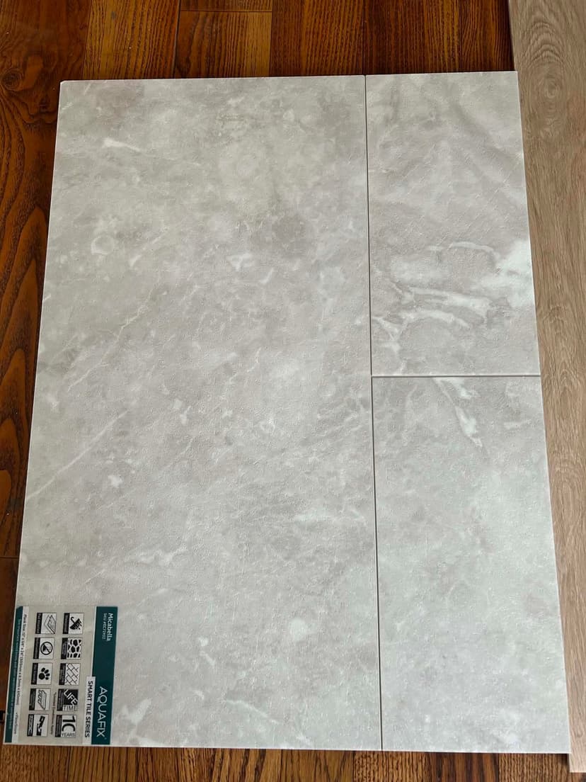 install click-lock marble-look flooring
