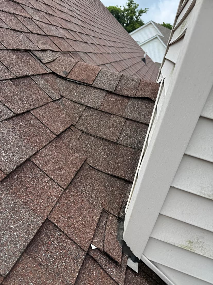 repair a roof leak around the chimney