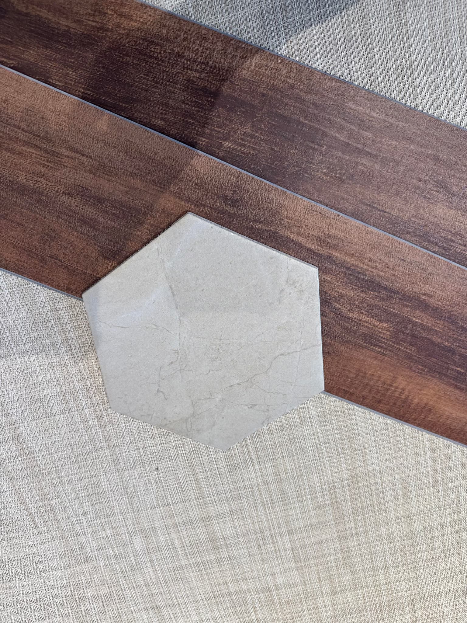 install LVP and tile flooring with floor prep, plus old tile removal