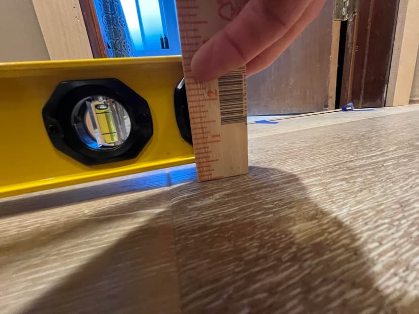 self-leveling for LVP installation