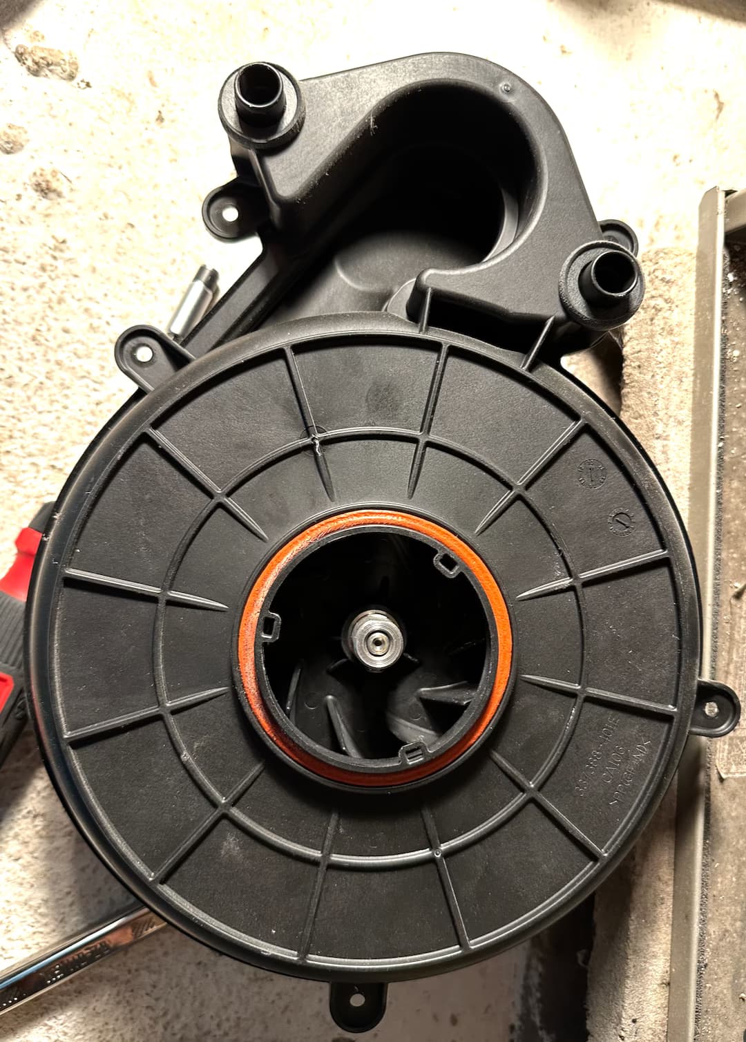 replace inducer motor assembly and update exhaust piping