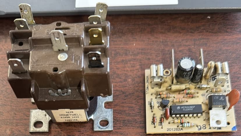 replace AC system due to bad air handler control board and fan motor