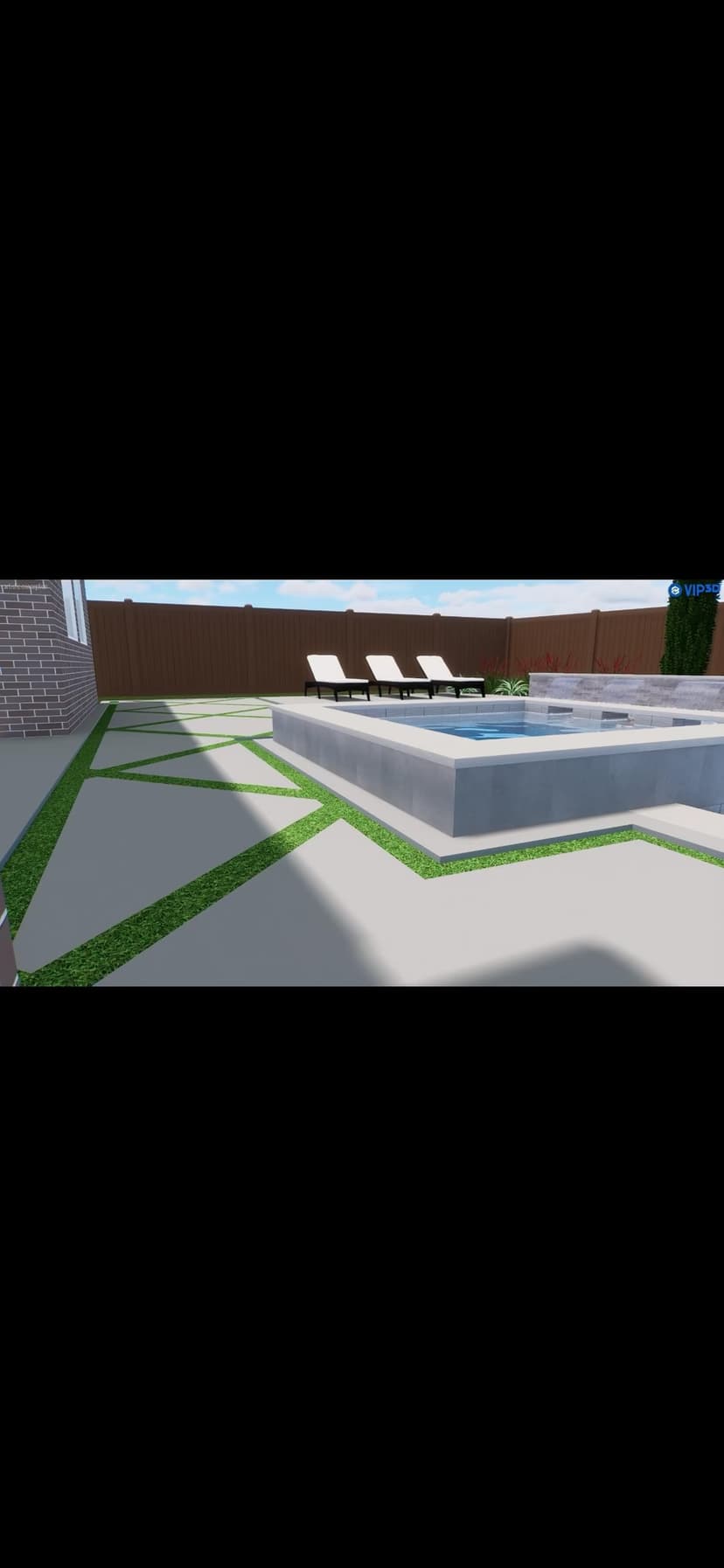install a 37’x18.5’ custom pool and elevated spa