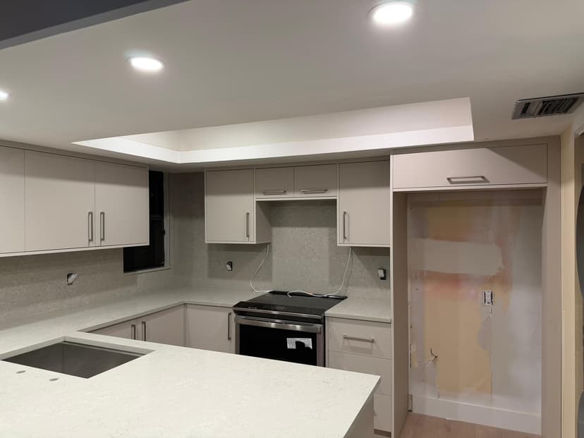 install kitchen cabinets