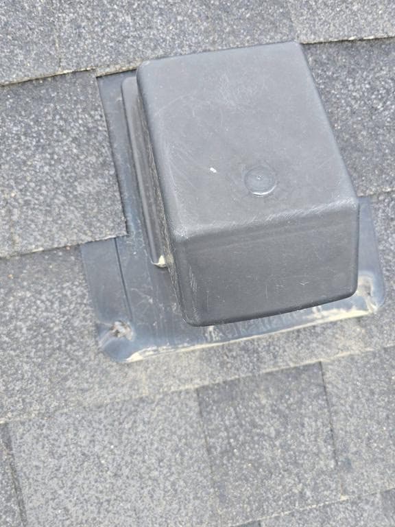 replace two plastic roof vents with metal ones