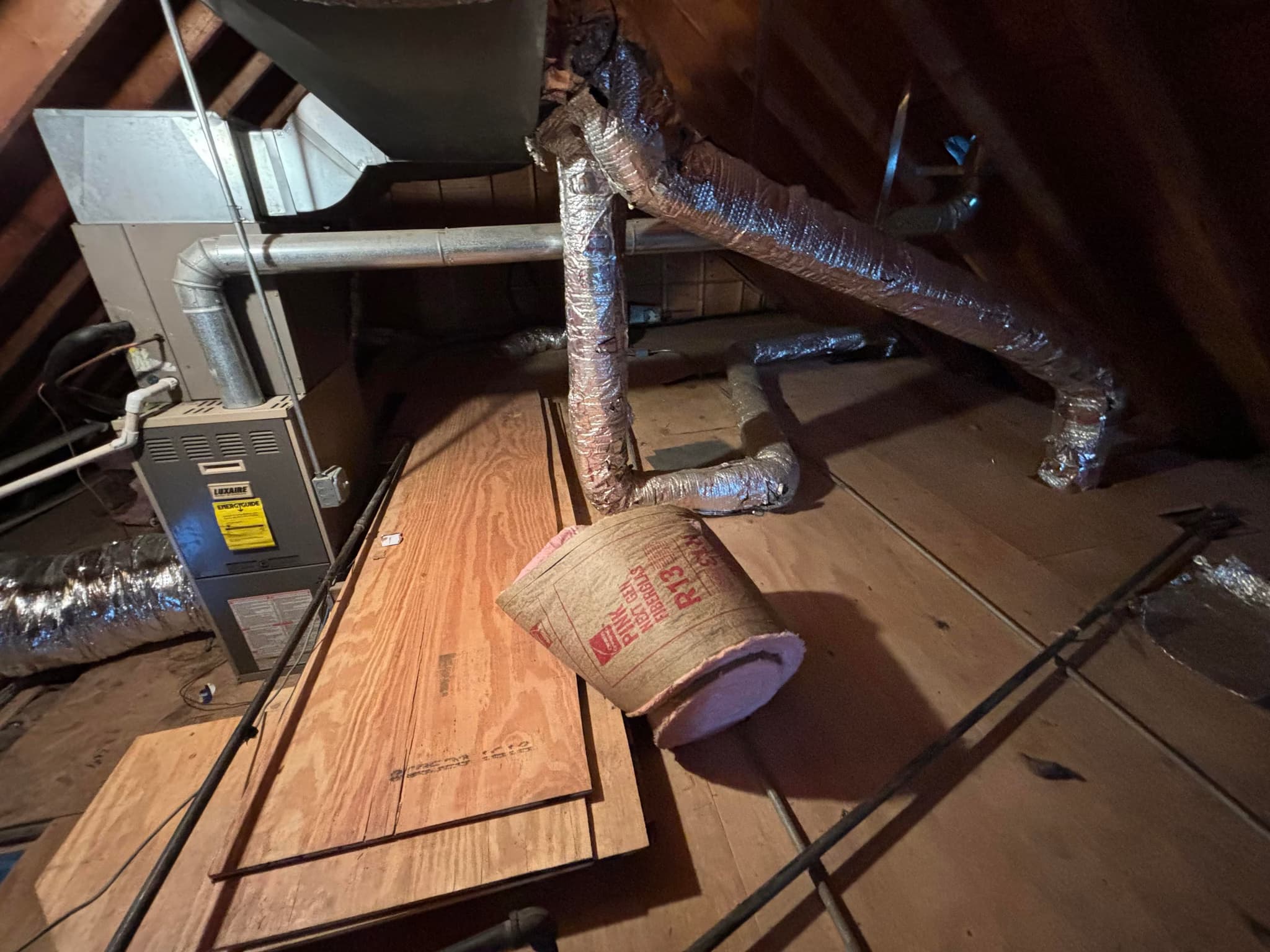 spray 4" closed cell foam on roofline