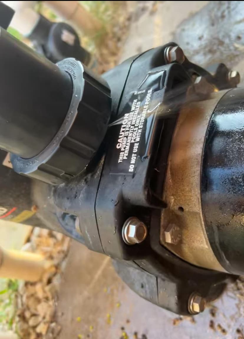 repair a pool pump's broken housing