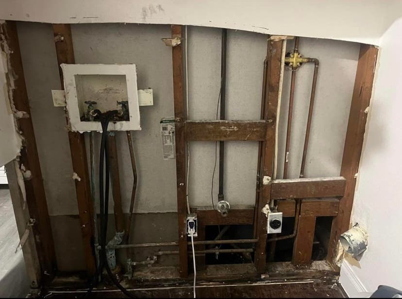 repair three drywall wall areas