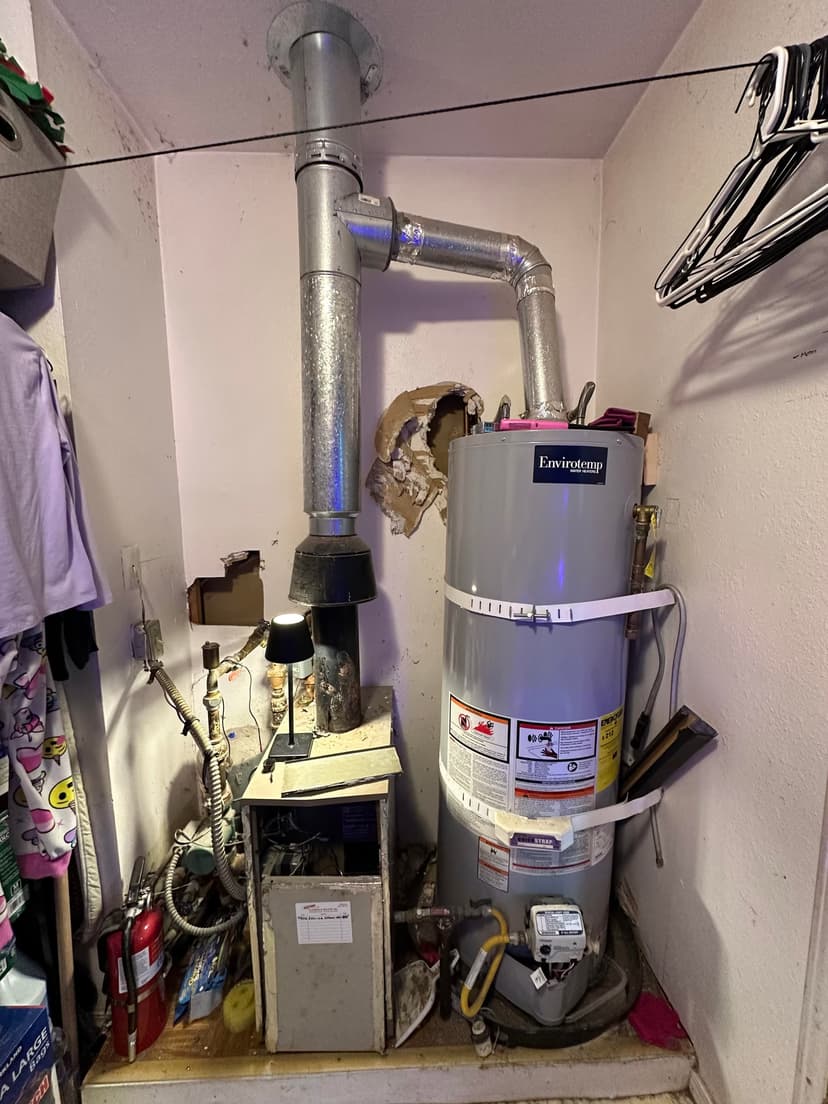 service and repair the existing boiler