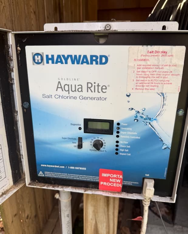 replace saltwater system with pentair pool system