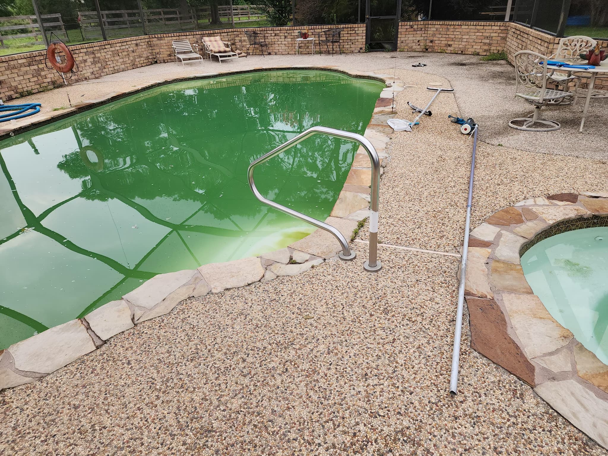turn a green pool around and fix flow issues