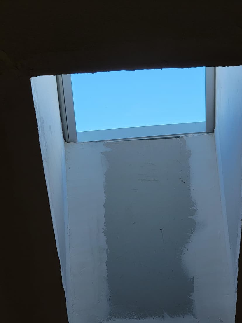 finish interior around new skylight