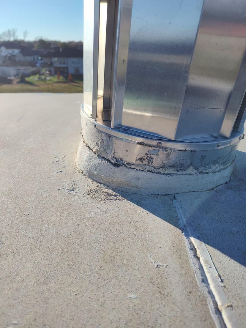 fabricate and install a 24ga chimney cap