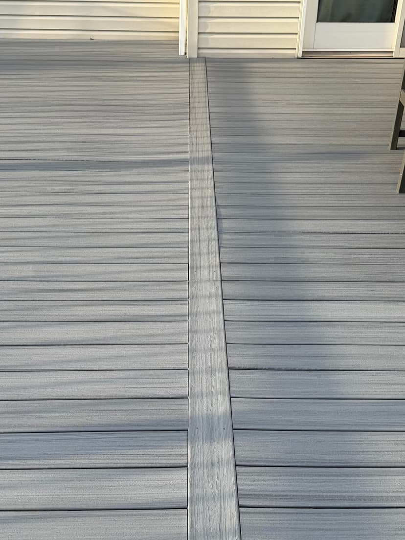 replace wavy trex decking boards