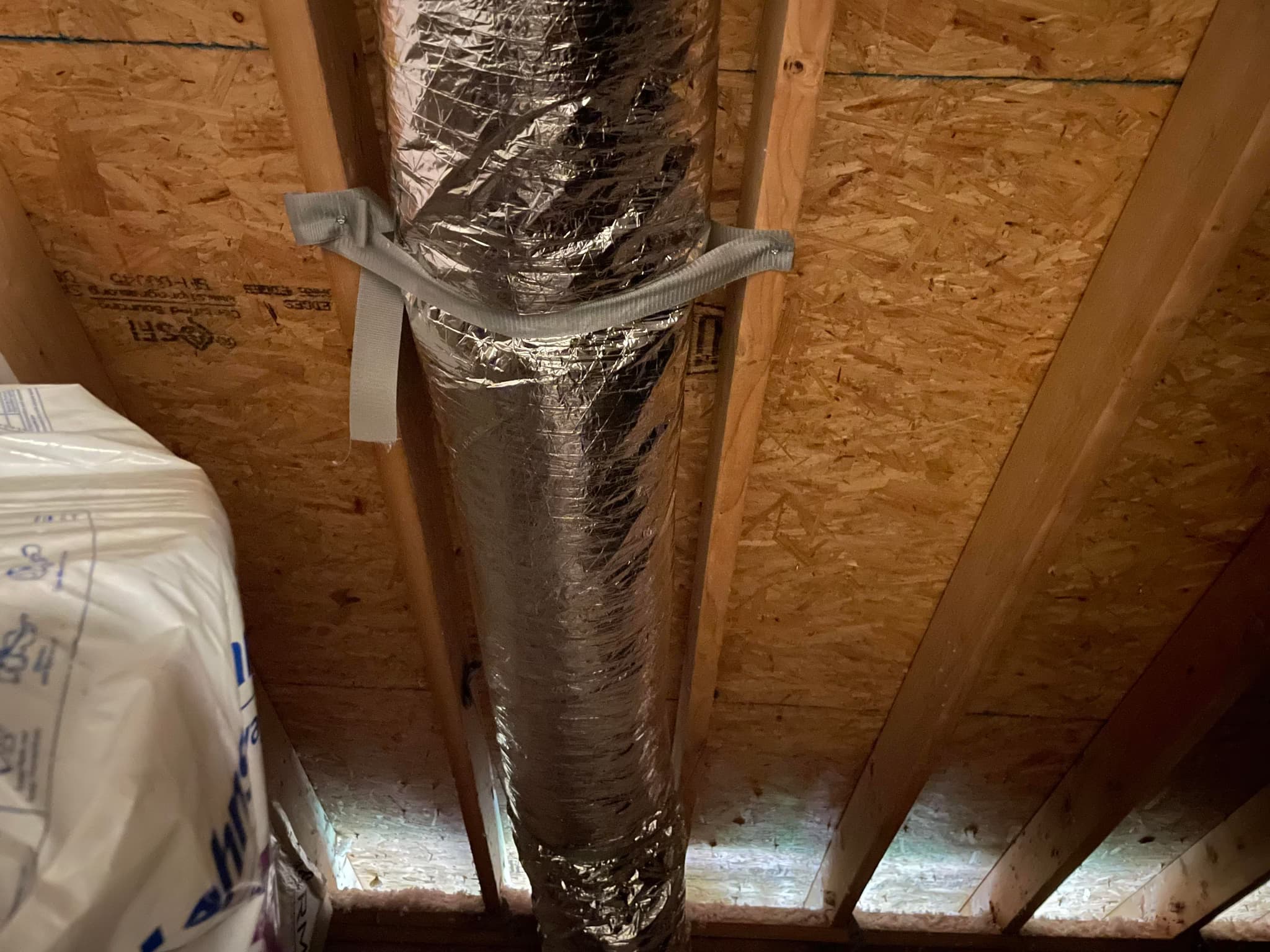 hide ducts behind drywall