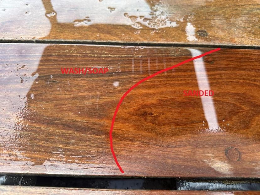 sand and oil 2,500 sqft ipé deck