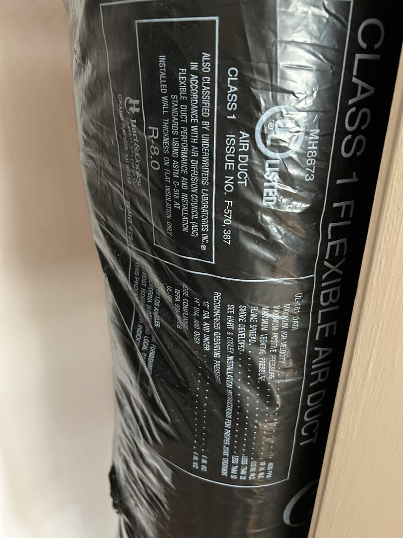 test for asbestos in duct insulation (per sample)