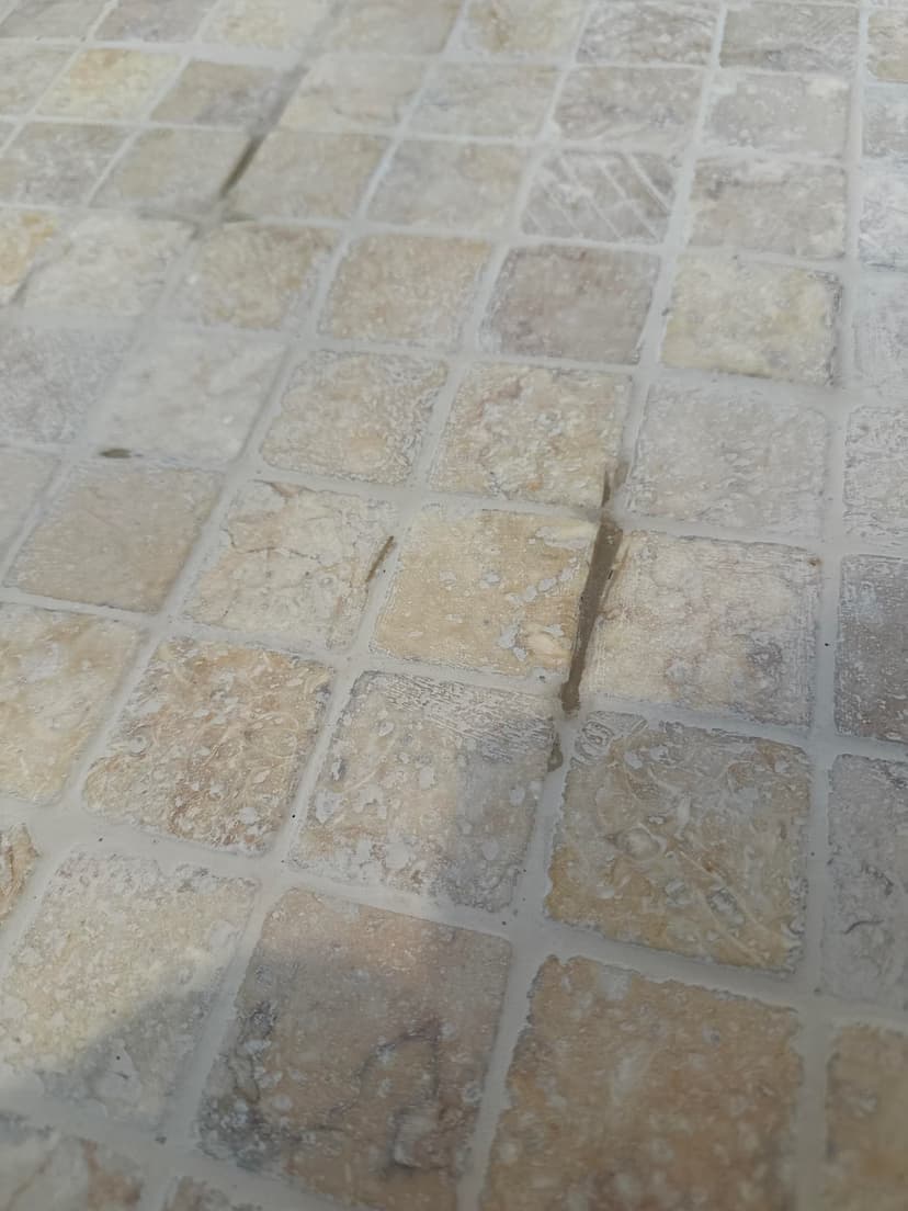 remove and re-grout a shower floor
