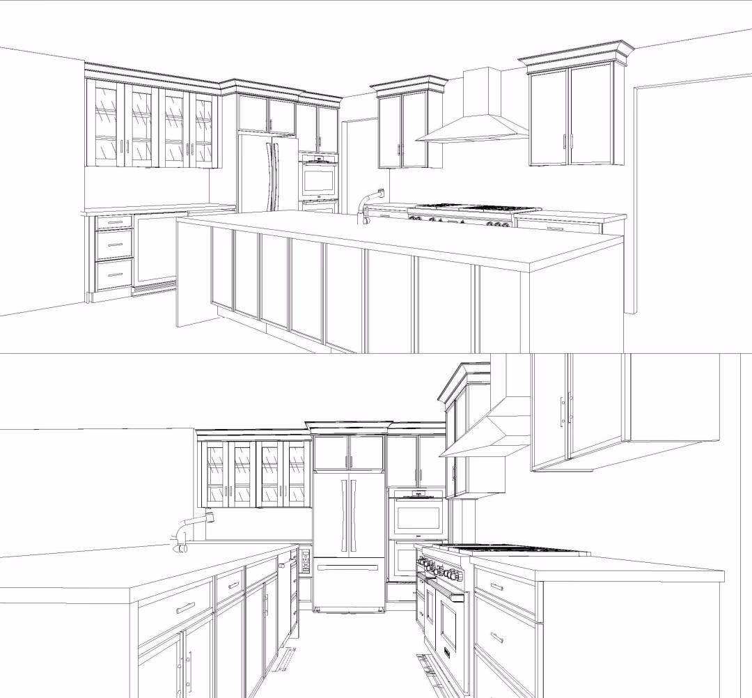 install countertops for a large kitchen island