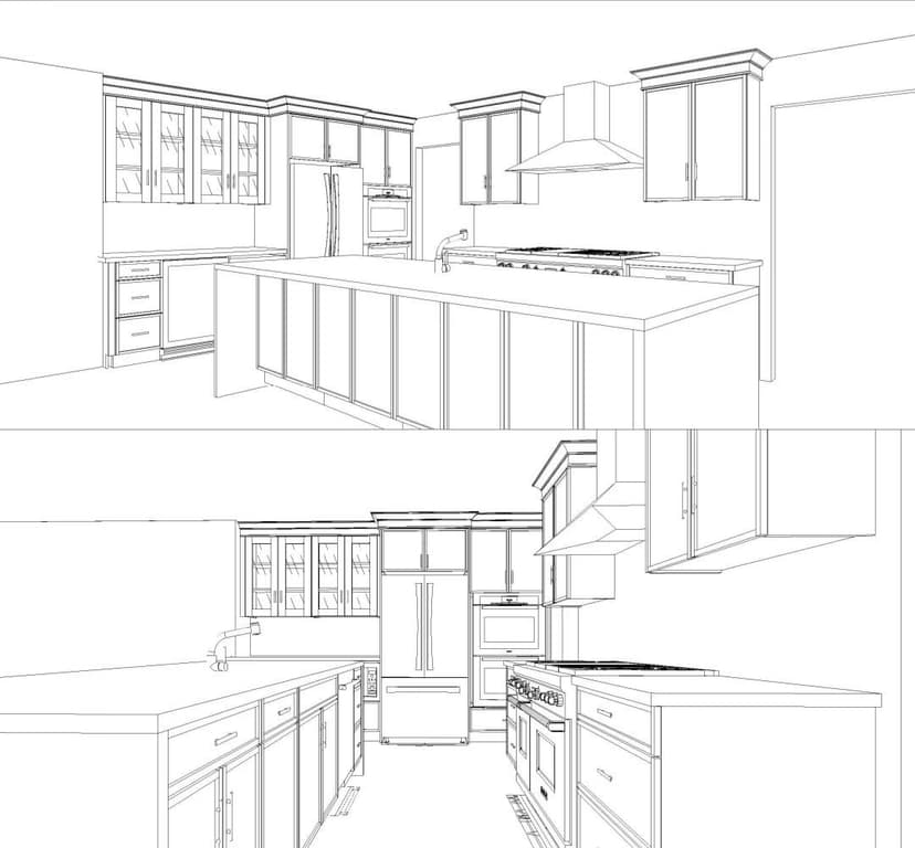 install countertops for a large kitchen island