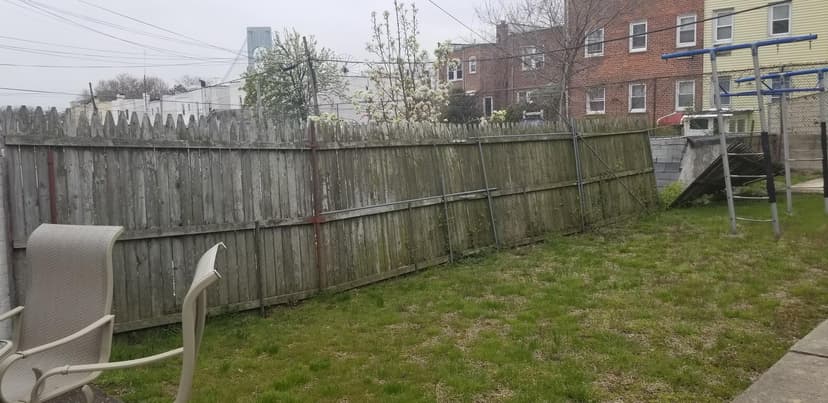 replace a 36 ft chain link fence with privacy slats