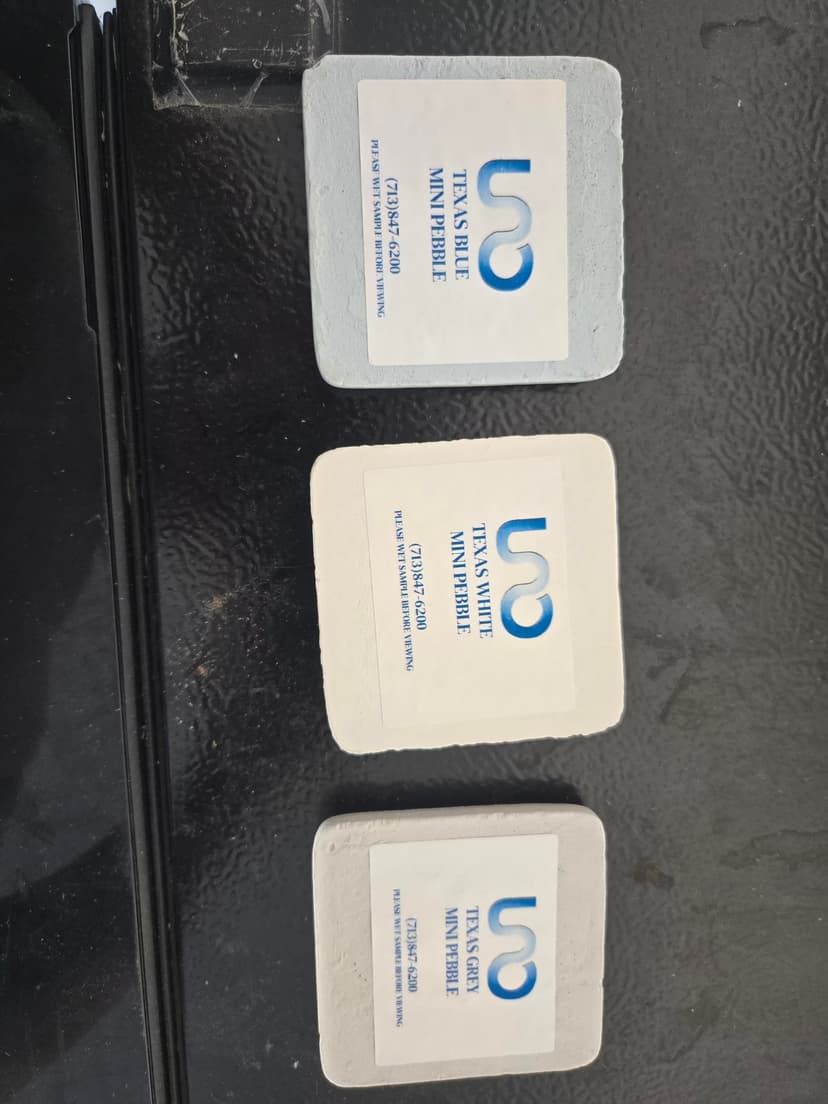 change pool plaster color to Texas Grey