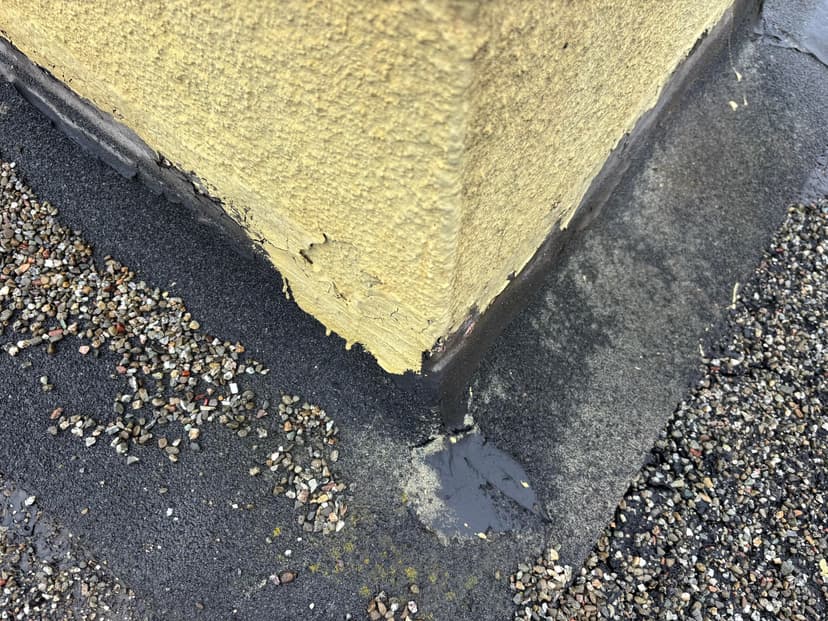 seal off a roof leak around the chimney