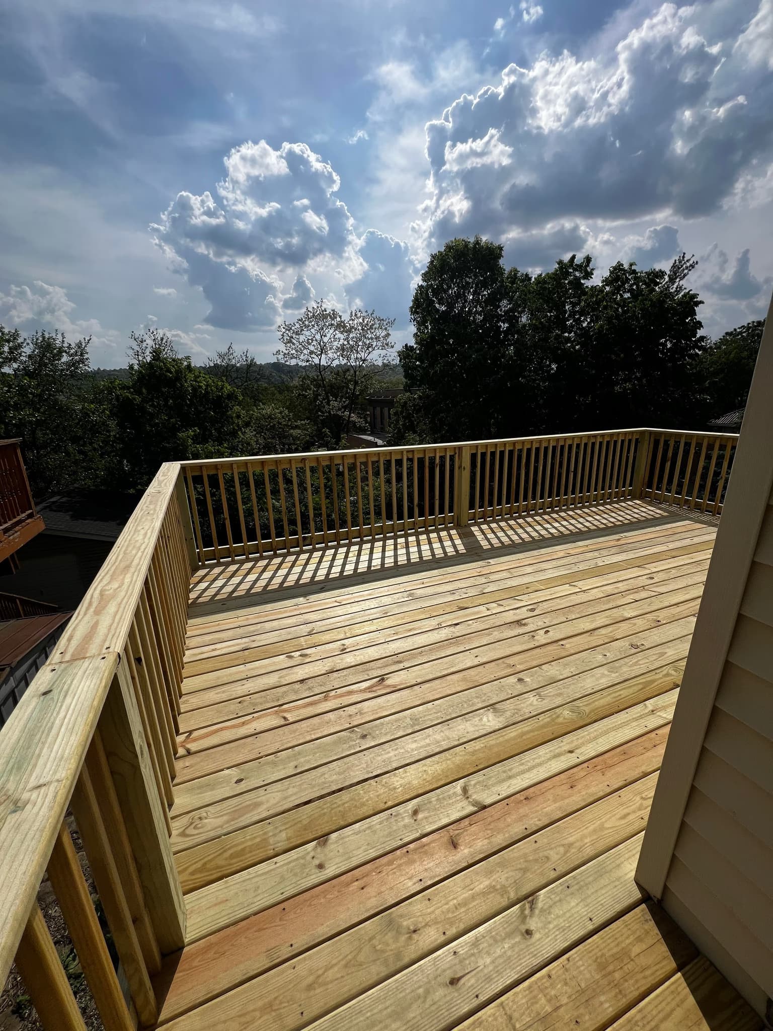 tear down and rebuild a 200 sq ft elevated deck