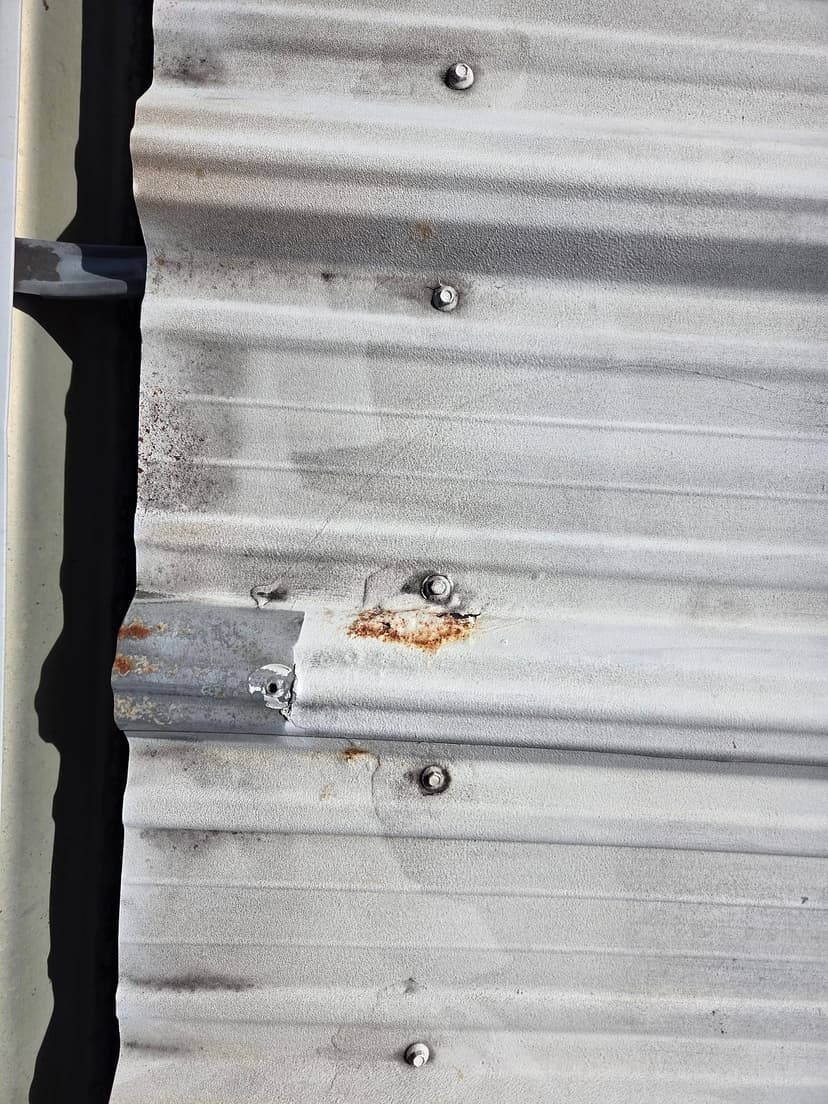 replace the whole metal roof