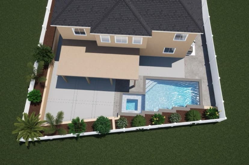 install a 10x20 rectangular pool and spa combo