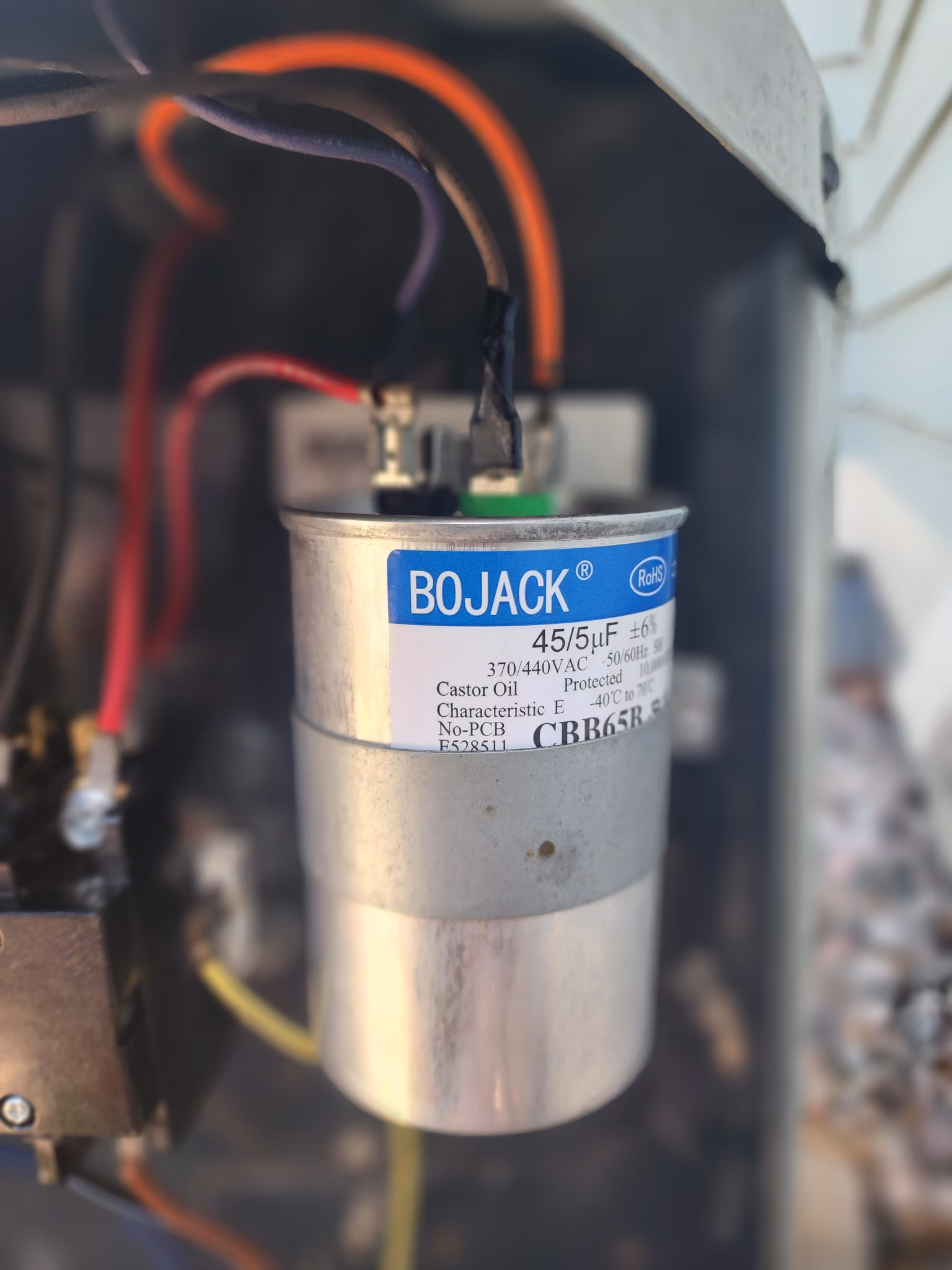 replace capacitor, contactor, and clean AC unit