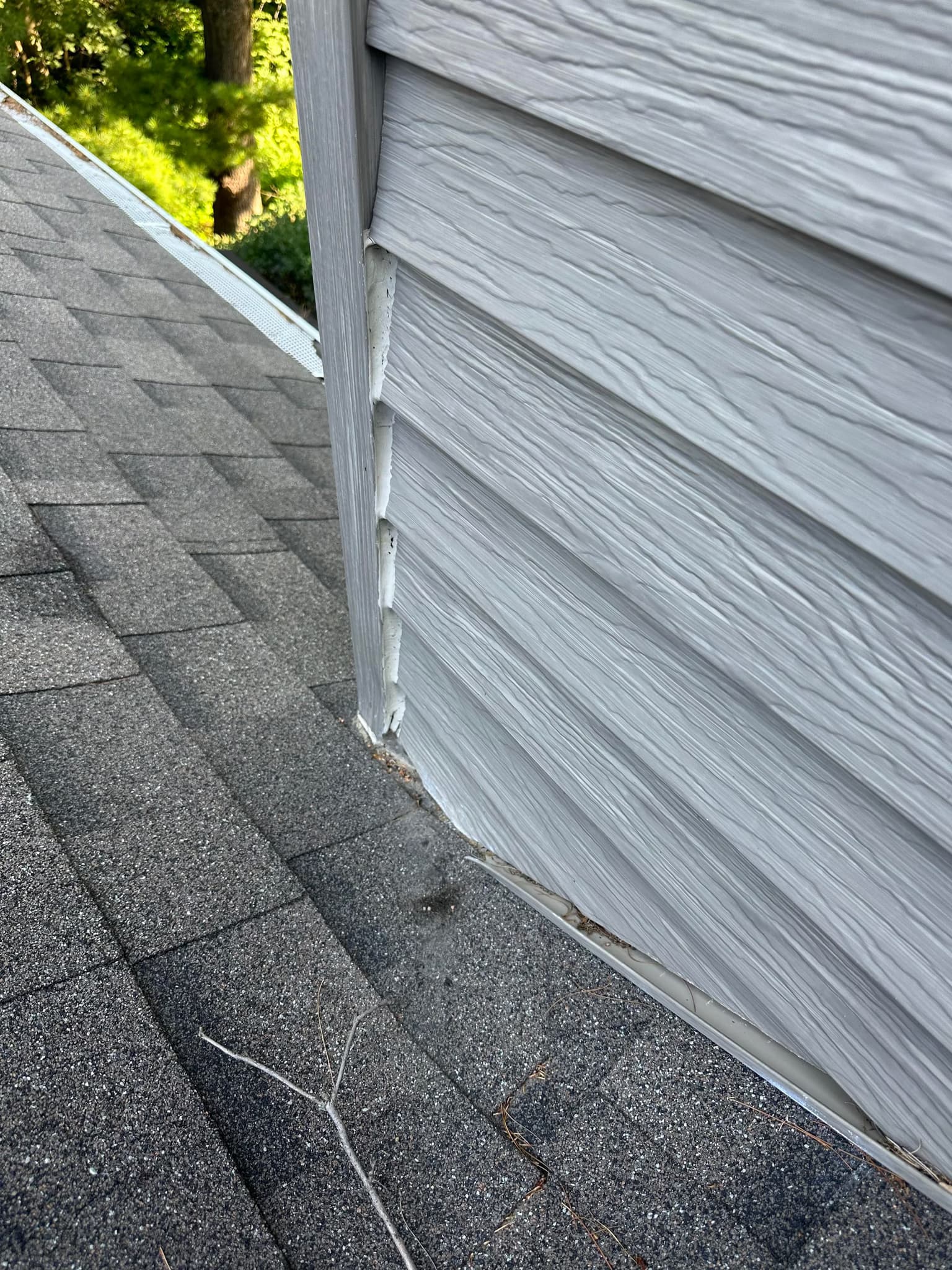 modify roof pitch to divert water