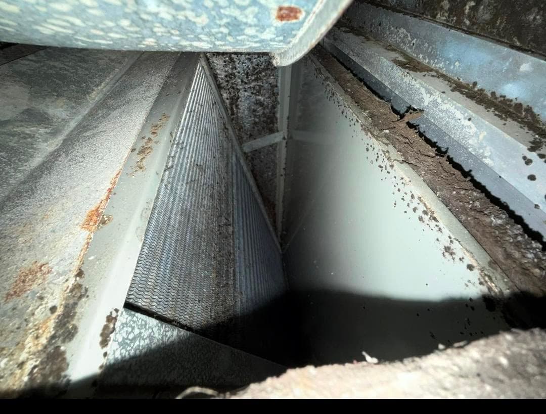 clean mold from HVAC unit and install UV light